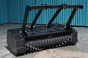 Skid steer wood chipper