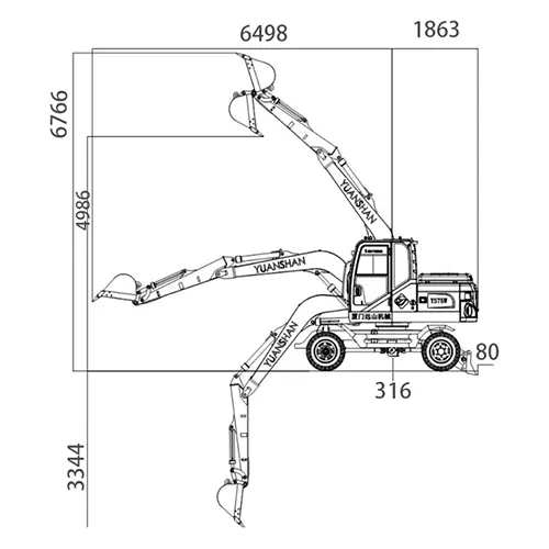 ST609W Compact Wheel Excavator