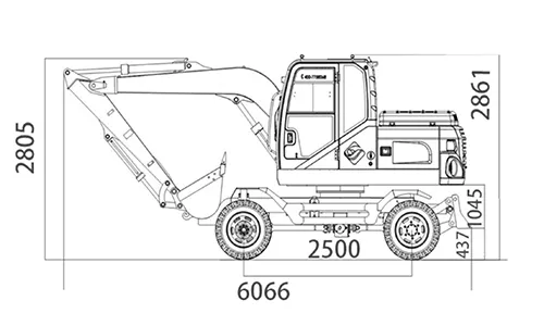 ST609W Compact Wheel Excavator